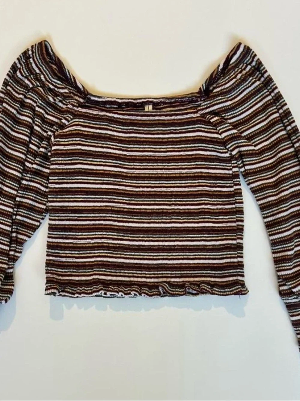 Anthropologie Long-sleeve stretchy blouse